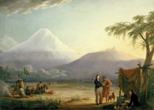 Humboldt и Bonpland у горы Chimborazo